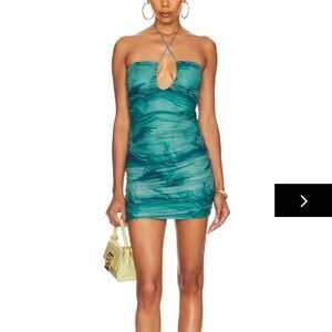 Superdown chelsey ruched mini dress